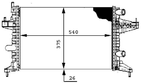Mahle CR388000S Kühler, Motorkühlung