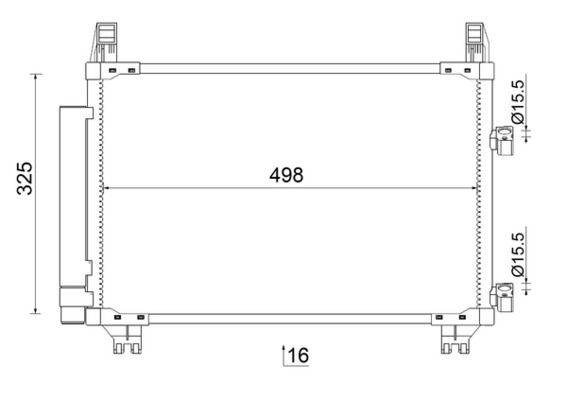 Mahle AC793000S Kondensator, Klimaanlage