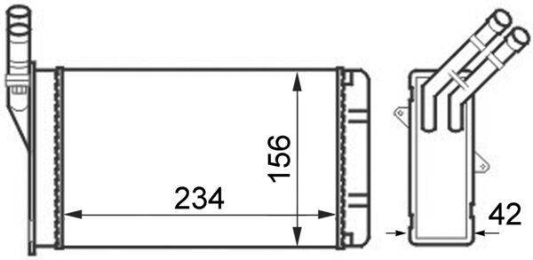 Mahle AH43000S Wärmetauscher, Innenraumheizung