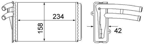 Mahle AH54000S Wärmetauscher, Innenraumheizung