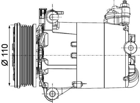 Mahle ACP1357000P Kompressor, Klimaanlage