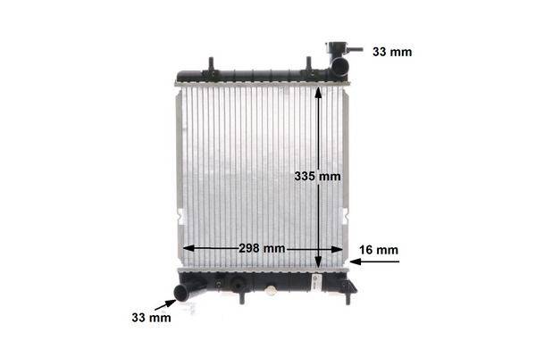 Mahle CR1281001S Kühler, Motorkühlung