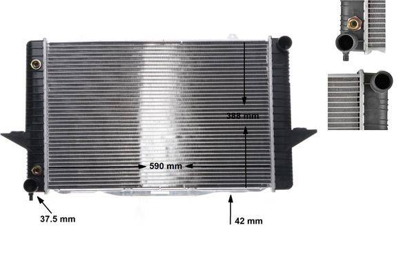 Mahle CR164000S Kühler, Motorkühlung