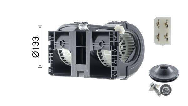 Innenraumgebläse 24 V 300 W Ø 158 mm 2-polig MAHLE für MERCEDES-BENZ ECONIC