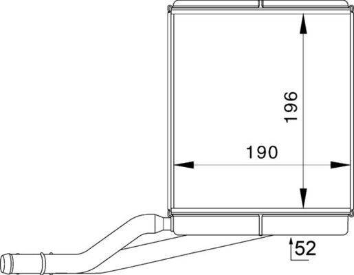 Mahle AH228000P Wärmetauscher, Innenraumheizung