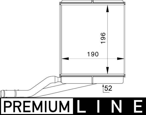 Mahle AH228000P Wärmetauscher, Innenraumheizung