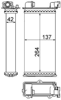 Mahle AH94000S Wärmetauscher, Innenraumheizung