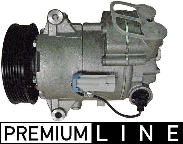 Klimakompressor 12 V Ø 120 mm MAHLE passend für u.a. OPEL ASTRA