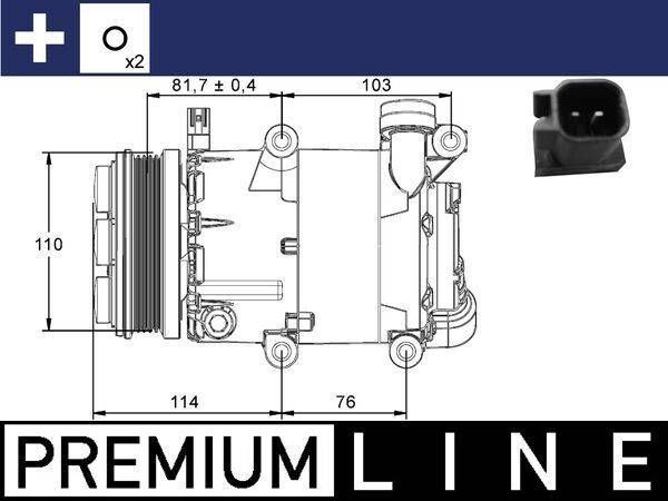 Mahle ACP866000P Kompressor, Klimaanlage