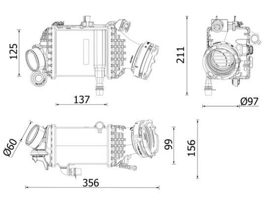 Mahle CI659000P Ladeluftkühler
