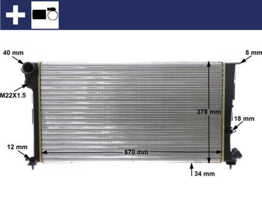 Mahle CR471000S Kühler, Motorkühlung