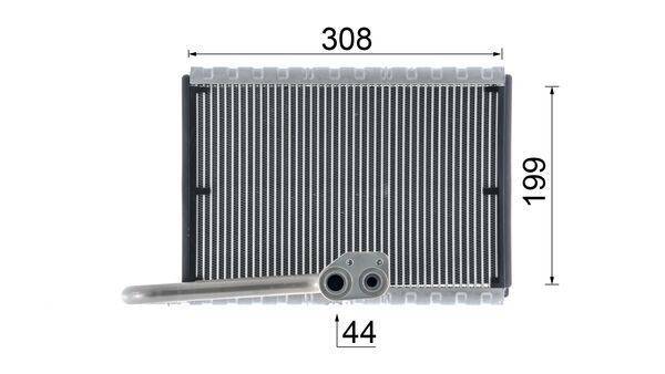 Mahle AE169000P Verdampfer, Klimaanlage