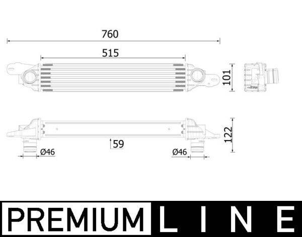 Mahle CI612000P Ladeluftkühler