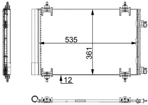 Mahle AC668000S Kondensator, Klimaanlage