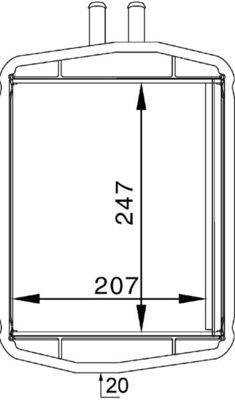 Mahle AH152000S Wärmetauscher, Innenraumheizung
