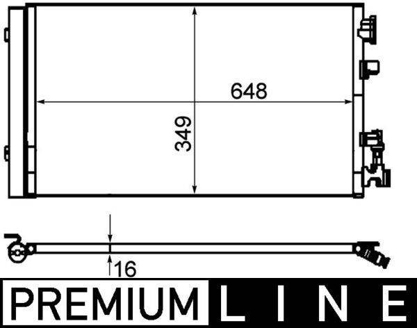 Mahle AC630000P Kondensator, Klimaanlage