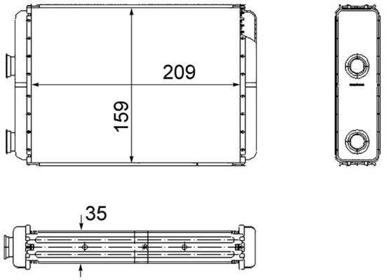 Mahle AH60000S Wärmetauscher, Innenraumheizung