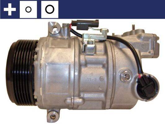 Klimakompressor 12 V Ø 100 mm MAHLE passend für u.a. BMW 1er