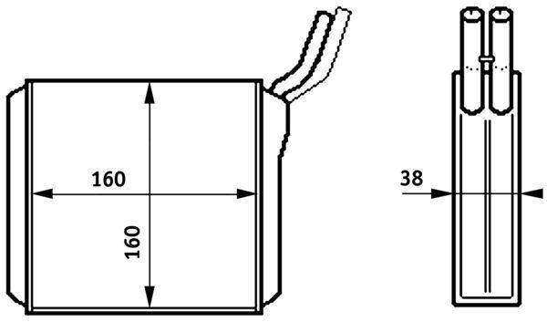 Mahle AH153000S Wärmetauscher, Innenraumheizung