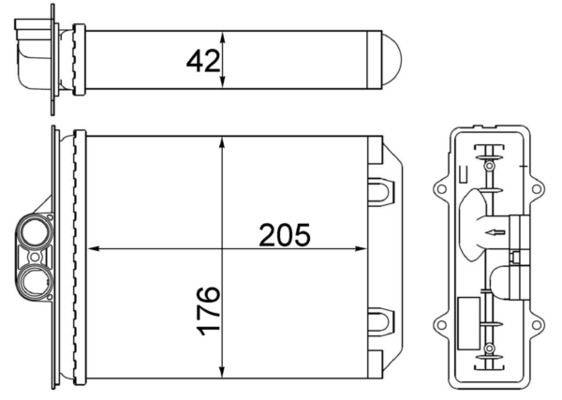 Mahle AH216000S Wärmetauscher, Innenraumheizung