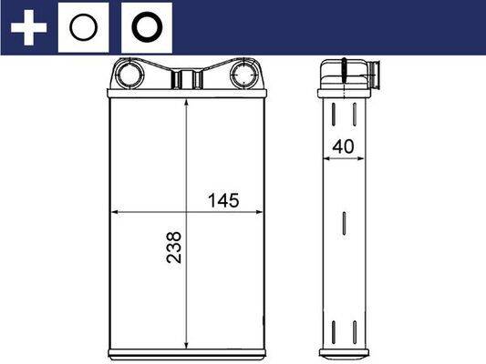 Mahle AH7000S Wärmetauscher, Innenraumheizung