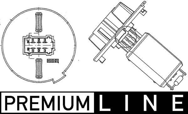 Mahle ABR57000P Widerstand, Innenraumgebläse
