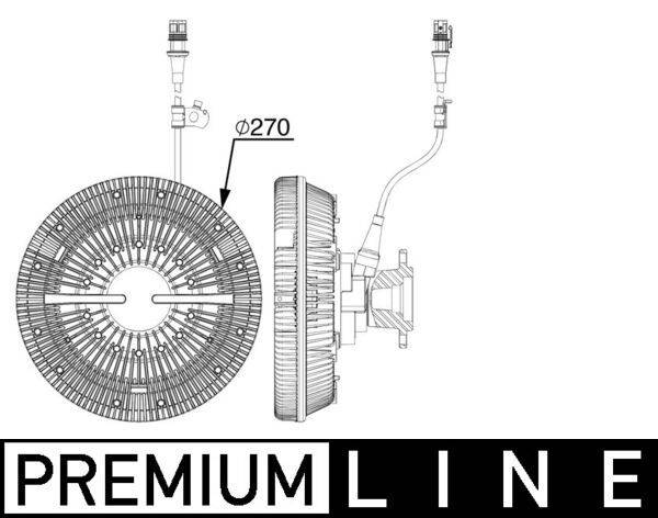 Mahle CFC242000P Kupplung, Kühlerlüfter