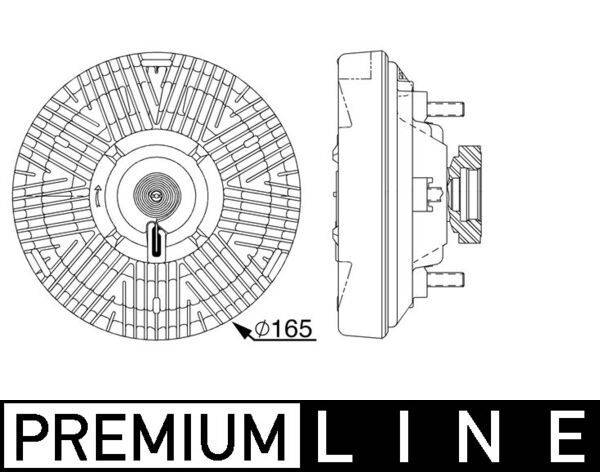 Mahle CFC238000P Kupplung, Kühlerlüfter