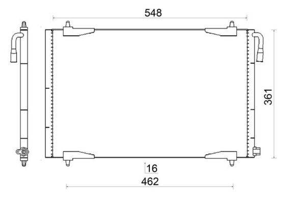 Mahle AC220001S Kondensator, Klimaanlage