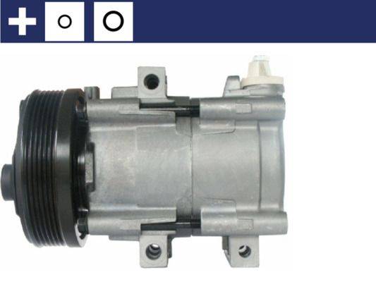 Klimakompressor 12 V Ø 129 mm MAHLE passend für u.a. FORD TRANSIT