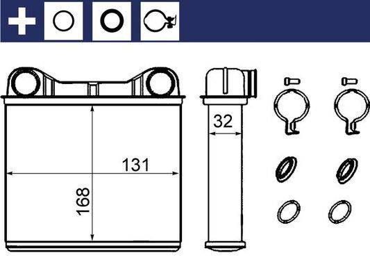 Mahle AH238000S Wärmetauscher, Innenraumheizung
