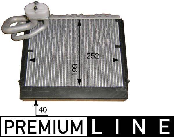 Mahle AE106000P Verdampfer, Klimaanlage