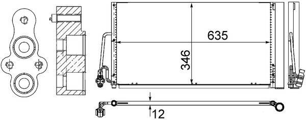 Mahle AC590000S Kondensator, Klimaanlage