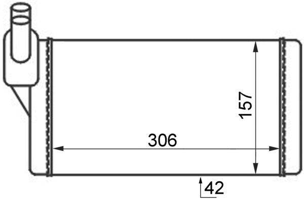 Mahle AH47000S Wärmetauscher, Innenraumheizung