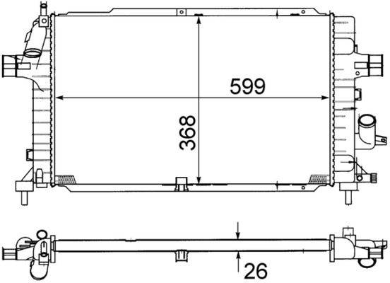Mahle CR1687000S Kühler, Motorkühlung