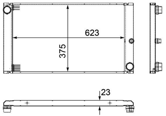 Mahle CR1093000P Kühler, Motorkühlung