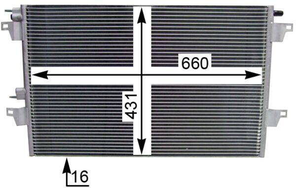 Mahle AC365000S Kondensator, Klimaanlage