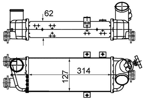 Mahle CI500000S Ladeluftkühler