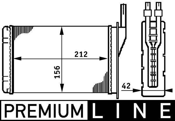 Mahle AH74000P Wärmetauscher, Innenraumheizung