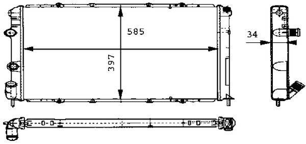 Mahle CR434000S Kühler, Motorkühlung