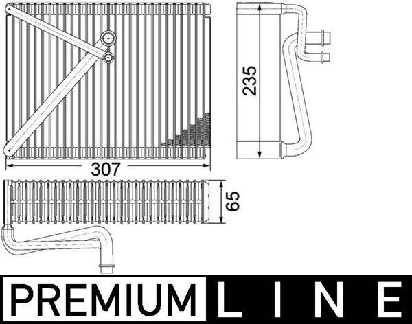 Mahle AE87000P Verdampfer, Klimaanlage