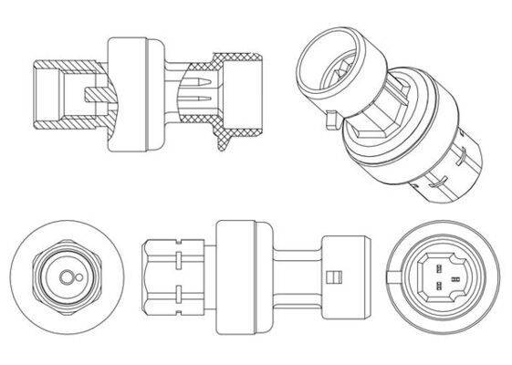 Mahle ASE4000P Druckschalter, Klimaanlage