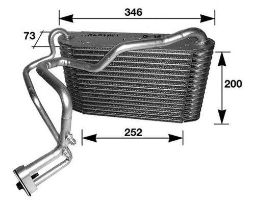 Mahle AE33000S Verdampfer, Klimaanlage
