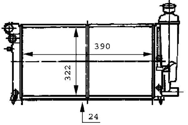 Mahle CR469000S Kühler, Motorkühlung