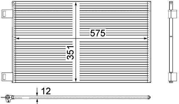 Mahle AC569000P Kondensator, Klimaanlage