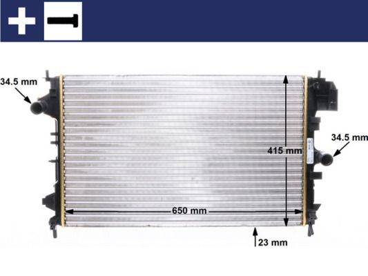 Mahle CR8000S Kühler, Motorkühlung