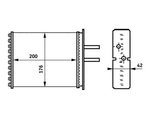 Mahle AH161000S Wärmetauscher, Innenraumheizung