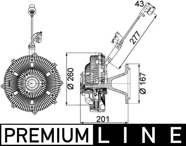 Mahle CFC115000P Kupplung, Kühlerlüfter