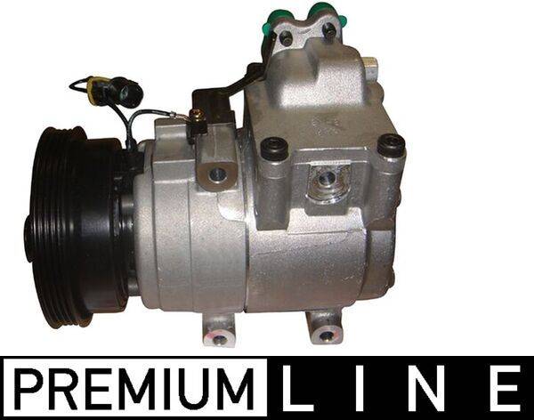 Klimakompressor 12 V Ø 125 mm MAHLE passend für u.a. HYUNDAI ACCENT
