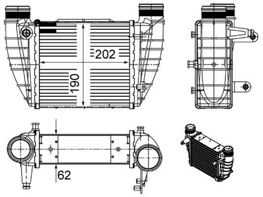 Mahle CI486000S Ladeluftkühler
